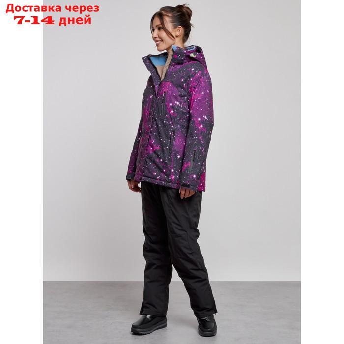 Горнолыжный костюм женский зимний, размер 60, цвет бордовый - фото 3 - id-p226975118