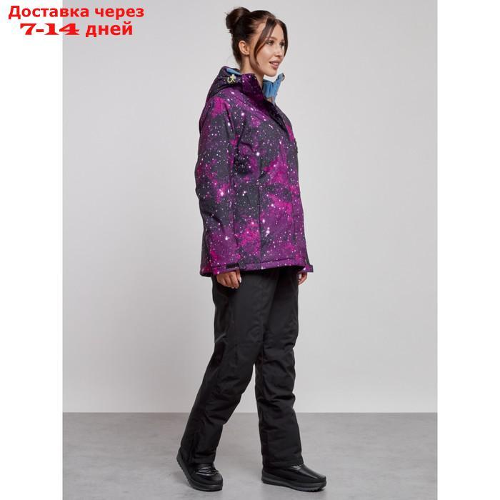 Горнолыжный костюм женский зимний, размер 60, цвет бордовый - фото 4 - id-p226975118