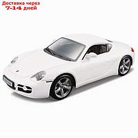 Машинка Bburago Porsche Cayman S, Die-Cast, 1:32, цвет белый