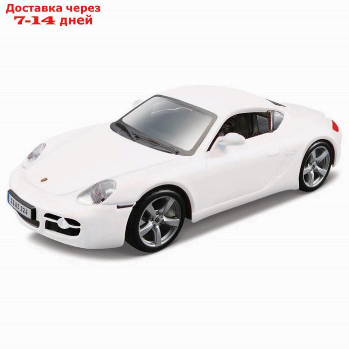 Машинка Bburago Porsche Cayman S, Die-Cast, 1:32, цвет белый - фото 1 - id-p226939121