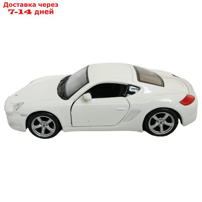Машинка Bburago Porsche Cayman S, Die-Cast, 1:32, цвет белый - фото 4 - id-p226939121