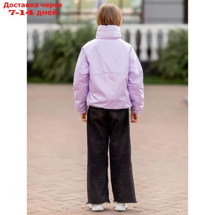 Куртка для девочки, рост 158 см, цвет лиловый перламутр - фото 4 - id-p226995998