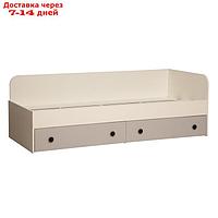 Кровать-тахта "Артис" 69.10, 800×2000 мм, с ящиками, цвет белый / серый