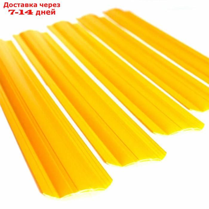 Штакетник пластиковый жёлтый 60 см, RAL 6005 - комплект 30 шт - фото 3 - id-p226943968