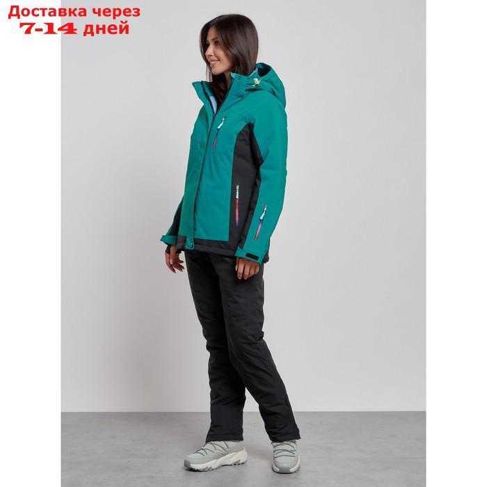 Костюм горнолыжный женский зимний, размер 44, цвет тёмно-зелёный - фото 3 - id-p226960400