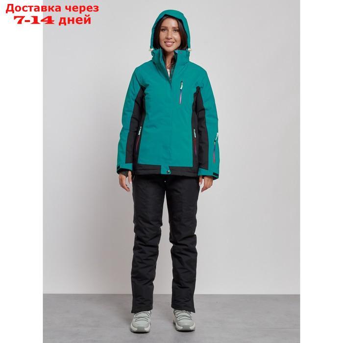 Костюм горнолыжный женский зимний, размер 44, цвет тёмно-зелёный - фото 6 - id-p226960400