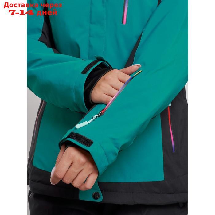 Костюм горнолыжный женский зимний, размер 44, цвет тёмно-зелёный - фото 9 - id-p226960400