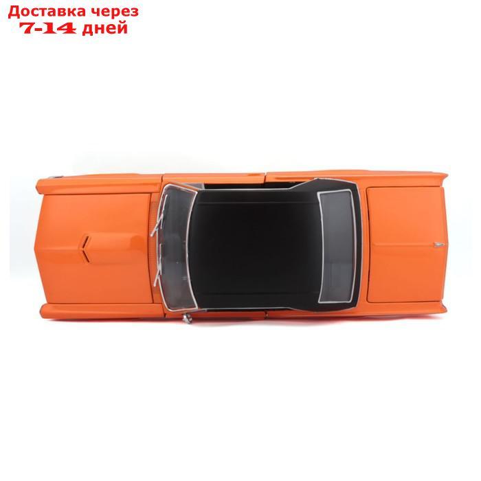 Машинка Maisto Die-Cast 1965 Pontiac GTO, открывающиеся двери, 1:18, цвет оранжевый - фото 6 - id-p226939216