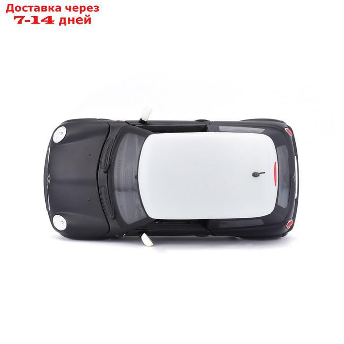 Машинка Maisto Die-Cast Mini Cooper, открывающиеся двери, 1:24, цвет чёрный с белой крышей - фото 6 - id-p226939219