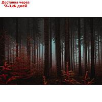 Фотобаннер, 300 × 200 см, с фотопечатью, люверсы шаг 1 м, "Красный лес"