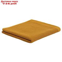 Полотенце банное вафельное цвета карри Essential, размер 70х140 см