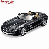 Машинка Bburago Mercedes-Benz Sls Amg Roadster, Die-Cast, 1:32, цвет чёрный