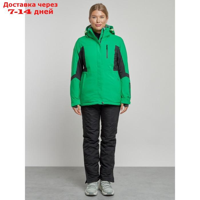 Горнолыжный костюм женский зимний, размер 42, цвет зелёный - фото 3 - id-p226975148
