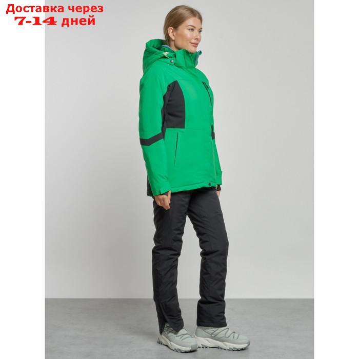 Горнолыжный костюм женский зимний, размер 42, цвет зелёный - фото 4 - id-p226975148