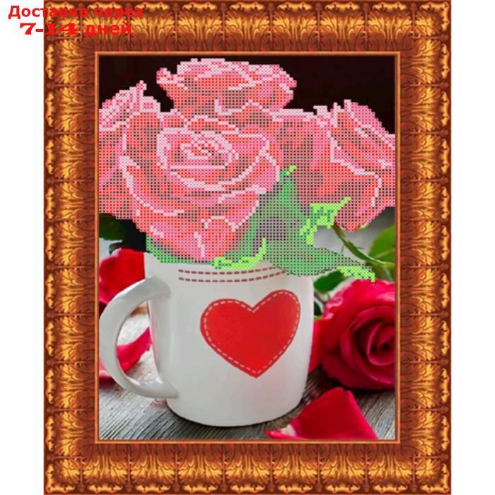 Набор для вышивки бисером "Розы для любимой", 19х27 см - фото 1 - id-p226971926