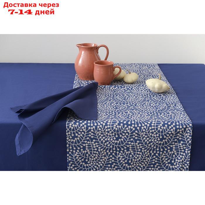Дорожка на стол Scandinavian touch "Спелая смородина", размер 45х150 см, цвет тёмно-синий - фото 2 - id-p226977034