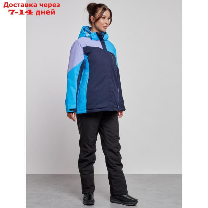 Горнолыжный костюм женский зимний, размер 60, цвет синий - фото 4 - id-p226975165