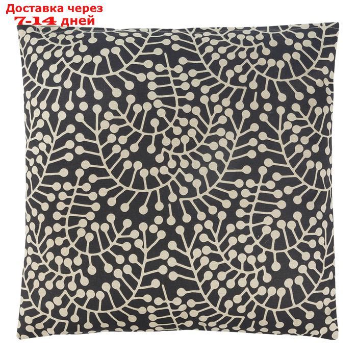 Подушка декоративная черного цвета Scandinavian touch, размер 45х45 см - фото 1 - id-p226977038
