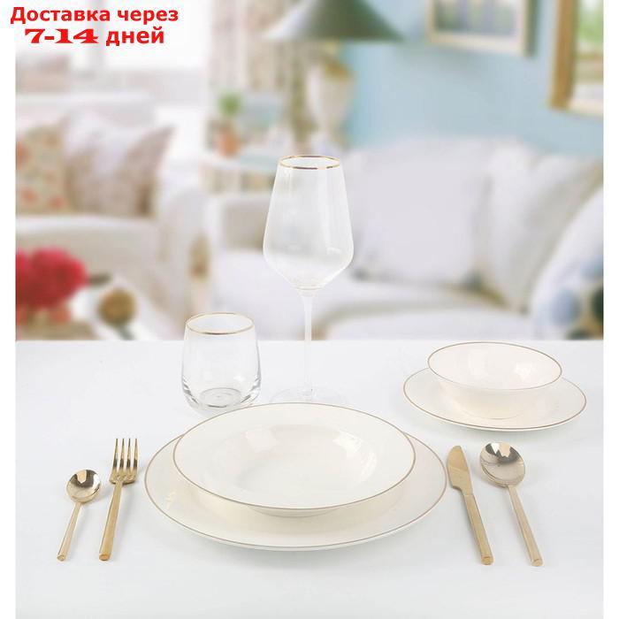 Набор столовой посуды из костяного фарфора, 24 предмета - фото 1 - id-p226954402