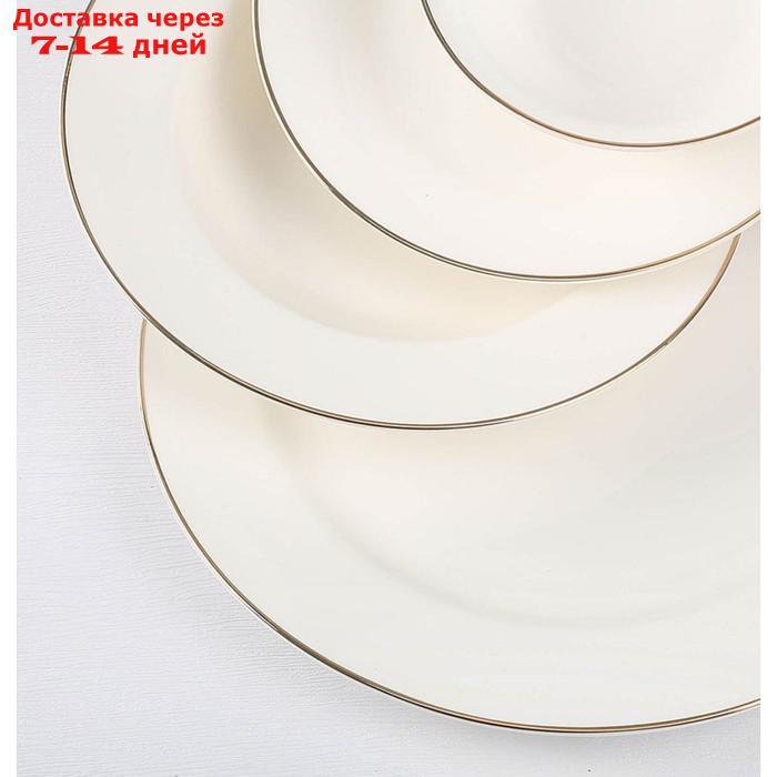 Набор столовой посуды из костяного фарфора, 24 предмета - фото 4 - id-p226954402