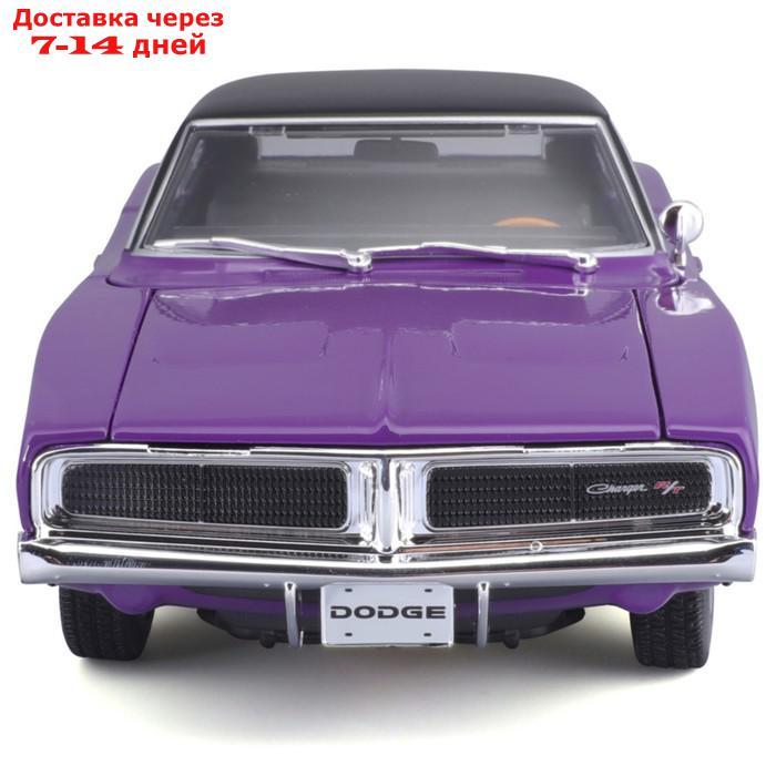 Машинка Maisto Die-Cast 1969 Dodge Charger R/T, открывающиеся двери, 1:18, цвет фиолетовый - фото 7 - id-p226939247