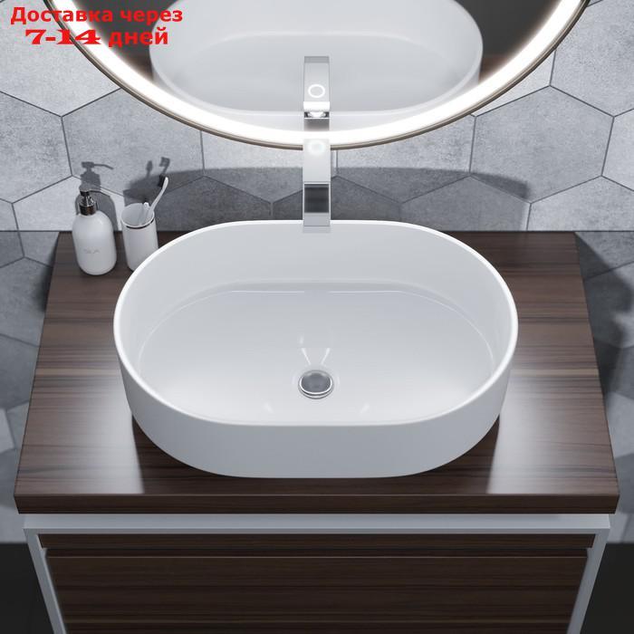 Раковина для ванной накладная Uperwood Aura, 60 см, овальная, белая - фото 2 - id-p226963809