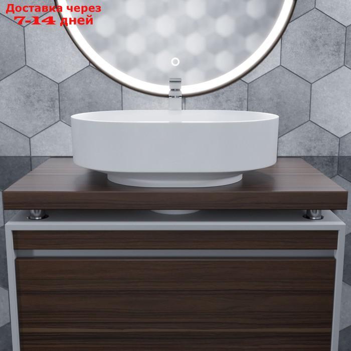 Раковина для ванной накладная Uperwood Aura, 60 см, овальная, белая - фото 3 - id-p226963809