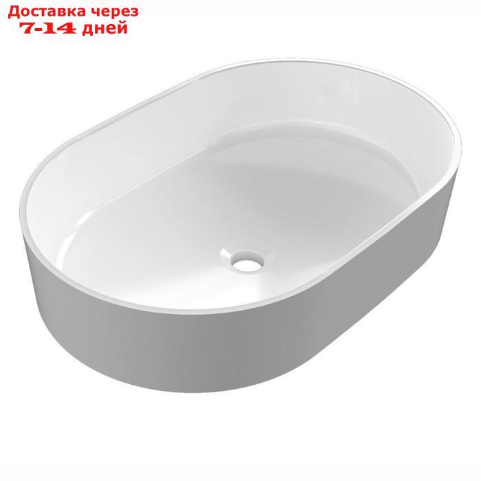 Раковина для ванной накладная Uperwood Aura, 60 см, овальная, белая - фото 4 - id-p226963809
