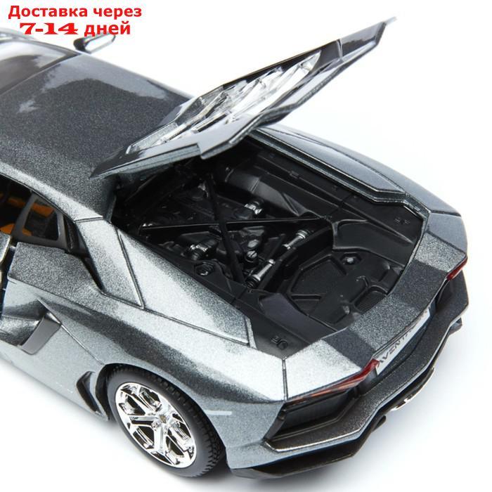 Машинка Maisto Die-Cast Lamborghini Aventador LP 700-4, с отвёрткой, 1:24, цвет серый - фото 7 - id-p226939291