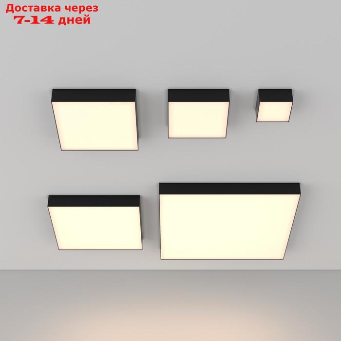 Светильник потолочный Technical C032CL-24W3K-SQ-B, LED, 24Вт, 22х22х6 см, 1330Лм, цвет чёрный - фото 4 - id-p226944075