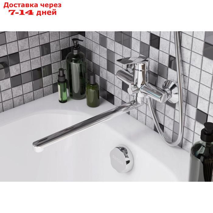 Смеситель для ванны Santek "Марион", длинный излив, с аксессуарами, хром - фото 4 - id-p226977101