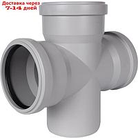 Крестовина канализационная STOUT SKB-0018-011087 d=110 мм, 87.5°, 1-плоскостная, бесшумная