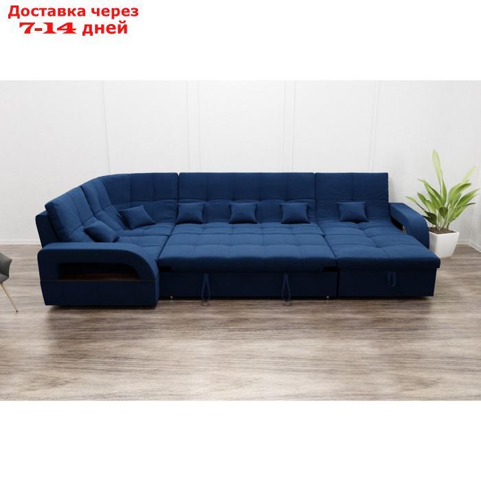 П-образный диван "Майами 4", механизм венеция, универсальный, велюр, велюта люкс 26 - фото 5 - id-p226941833