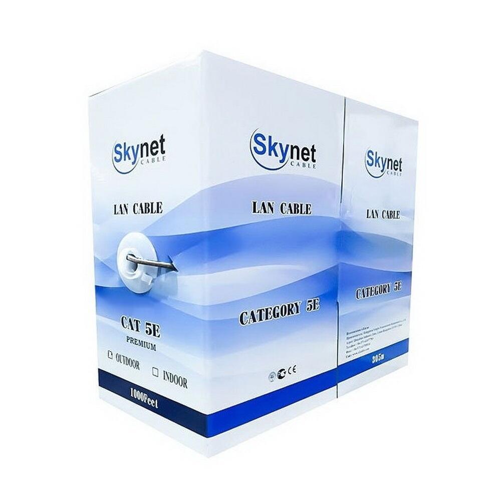 SkyNet Кабель FTP indoor 4x2x0,48, медный, FLUKE TEST, кат.5e, однож., 305 м, box, серый [CSS-FTP-4-CU] - фото 1 - id-p227270253