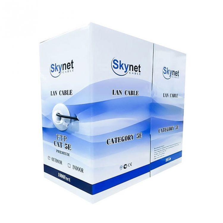 SkyNet Кабель FTP outdoor, медный, 4x2x0,46, FLUKE TEST, кат.5e, однож., 305 м, box, черный [CSL-FTP-4-CU-OUT] - фото 1 - id-p227270260