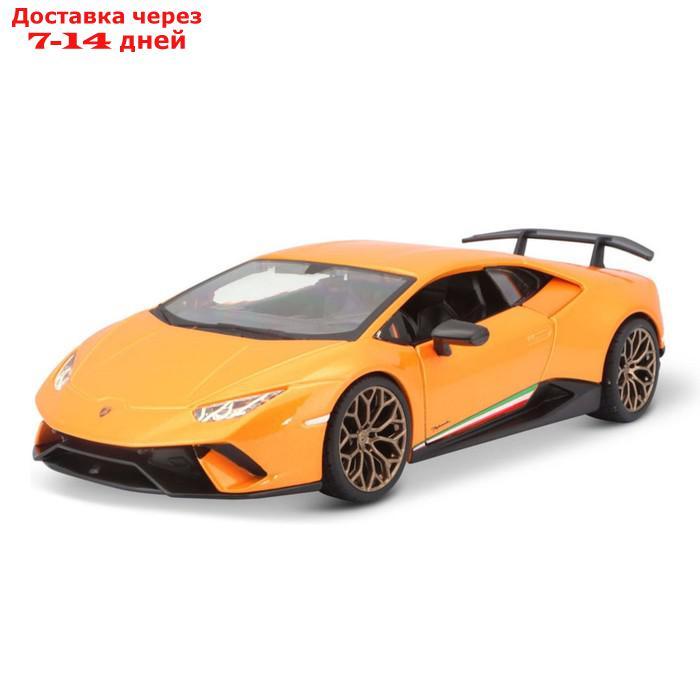 Машинка Bburago Lamborghini Huracan Performante, Die-Cast, 1:24, цвет оранжевый - фото 1 - id-p226939310