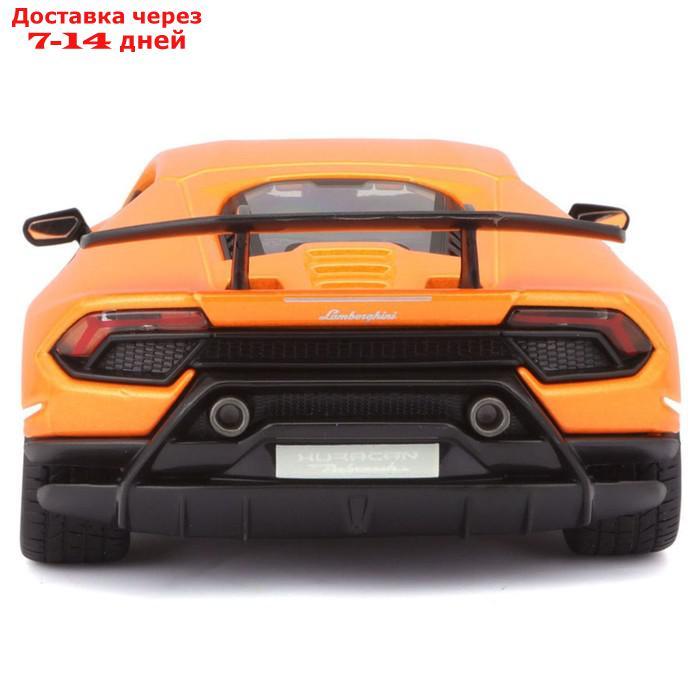 Машинка Bburago Lamborghini Huracan Performante, Die-Cast, 1:24, цвет оранжевый - фото 3 - id-p226939310