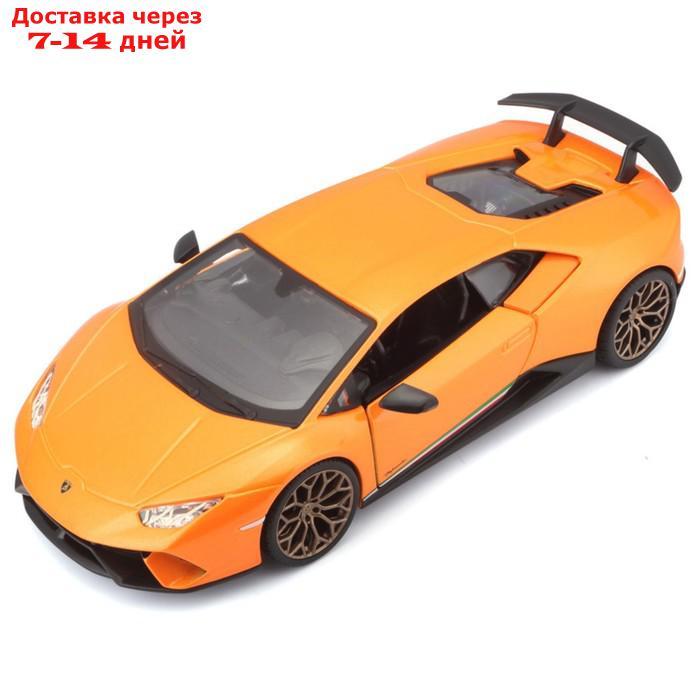 Машинка Bburago Lamborghini Huracan Performante, Die-Cast, 1:24, цвет оранжевый - фото 5 - id-p226939310