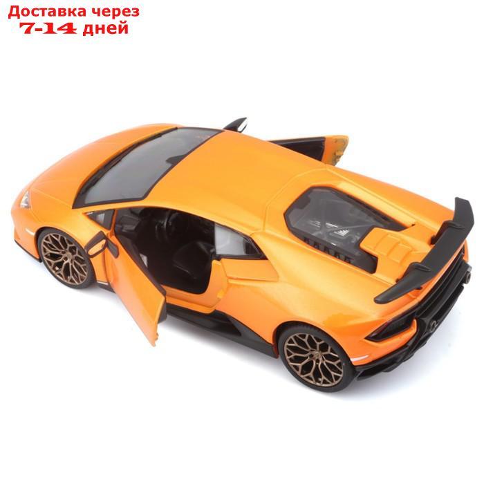 Машинка Bburago Lamborghini Huracan Performante, Die-Cast, 1:24, цвет оранжевый - фото 7 - id-p226939310