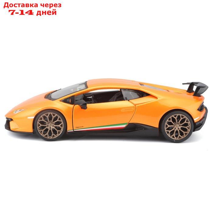 Машинка Bburago Lamborghini Huracan Performante, Die-Cast, 1:24, цвет оранжевый - фото 8 - id-p226939310
