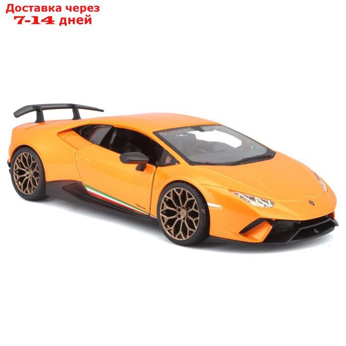 Машинка Bburago Lamborghini Huracan Performante, Die-Cast, 1:24, цвет оранжевый - фото 10 - id-p226939310