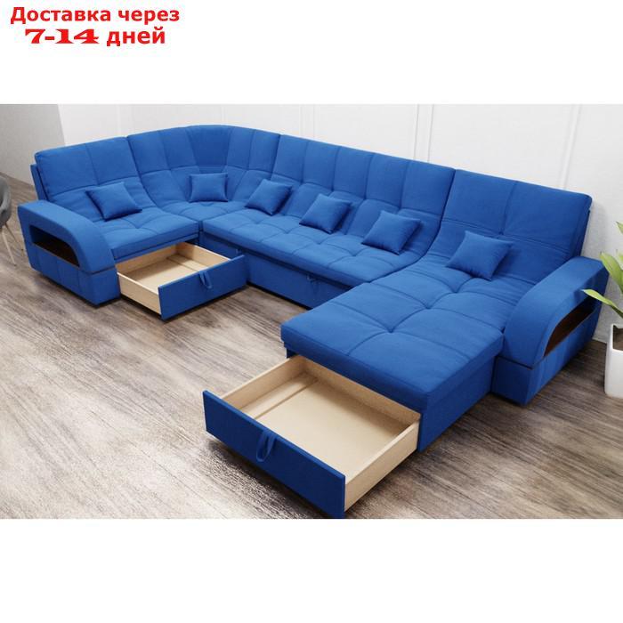 П-образный диван "Майами 4", механизм венеция, универсальный, велюр, велюта люкс 45 - фото 3 - id-p226941840