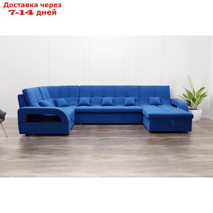 П-образный диван "Майами 4", механизм венеция, универсальный, велюр, велюта люкс 45 - фото 4 - id-p226941840