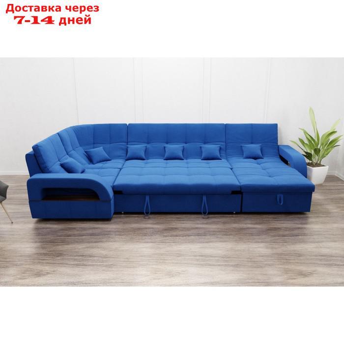 П-образный диван "Майами 4", механизм венеция, универсальный, велюр, велюта люкс 45 - фото 5 - id-p226941840