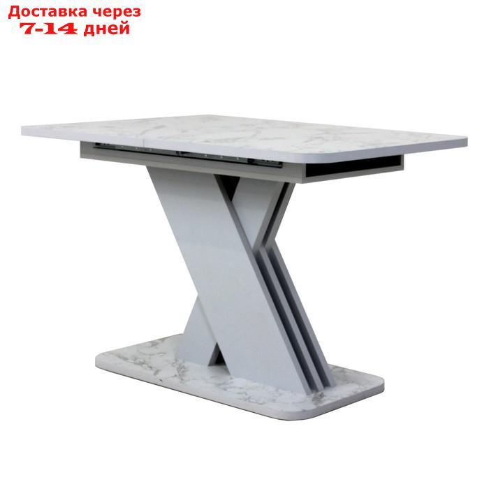 Стол обеденный раздвижной "Аврора", 1200(1600)×750×755 мм, цвет сабия / серый - фото 2 - id-p226941852