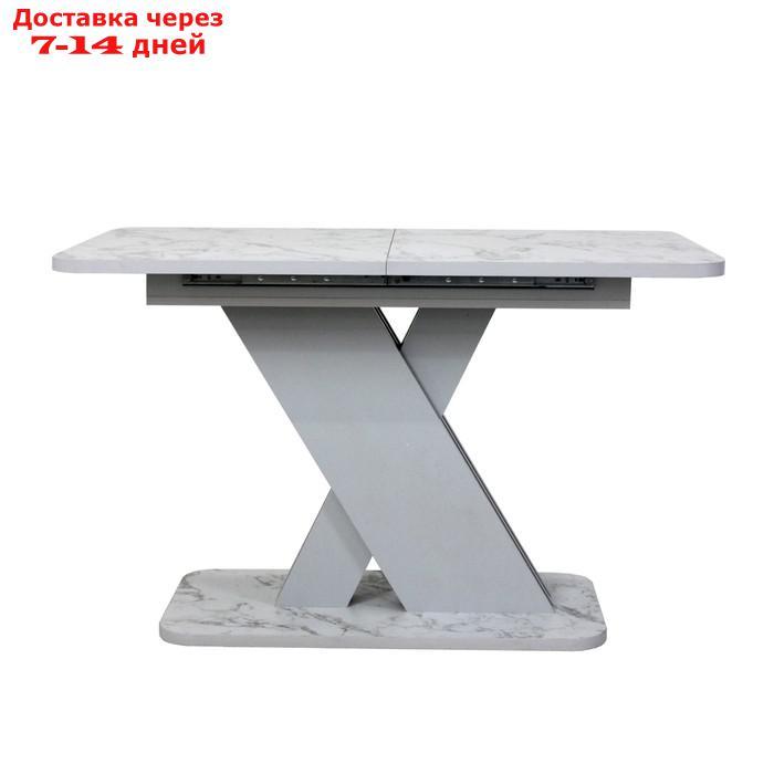 Стол обеденный раздвижной "Аврора", 1200(1600)×750×755 мм, цвет сабия / серый - фото 3 - id-p226941852