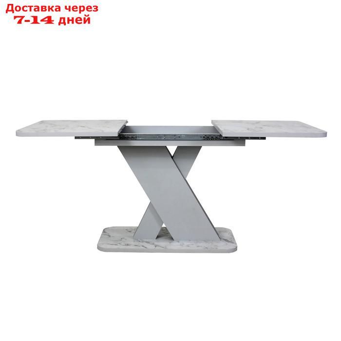 Стол обеденный раздвижной "Аврора", 1200(1600)×750×755 мм, цвет сабия / серый - фото 5 - id-p226941852