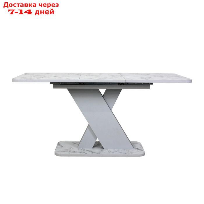 Стол обеденный раздвижной "Аврора", 1200(1600)×750×755 мм, цвет сабия / серый - фото 6 - id-p226941852