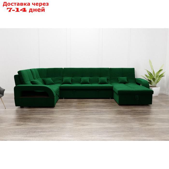 П-образный диван "Майами 4", механизм венеция, универсальный, велюр, велюта люкс 33 - фото 4 - id-p226941857