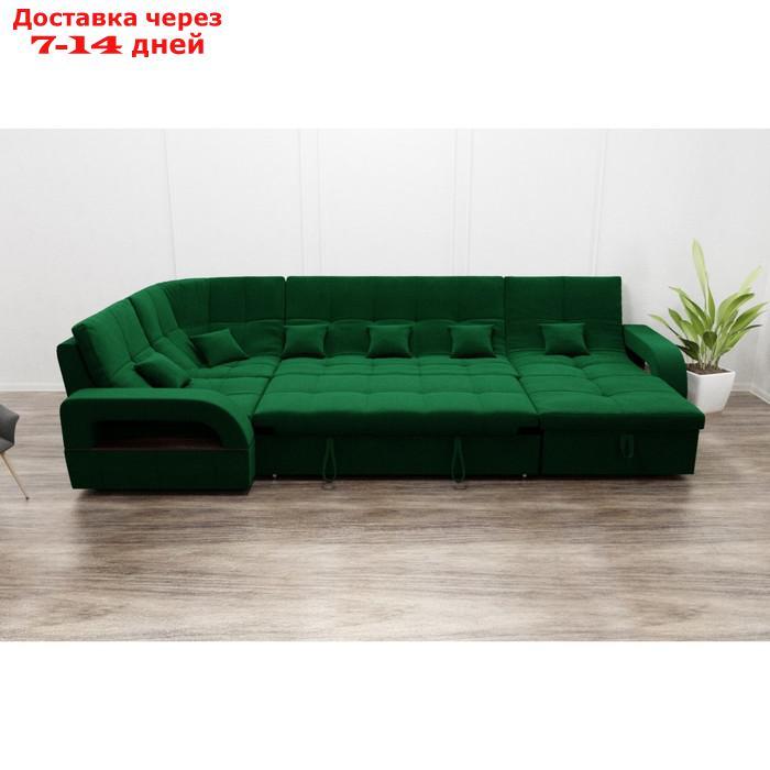 П-образный диван "Майами 4", механизм венеция, универсальный, велюр, велюта люкс 33 - фото 5 - id-p226941857